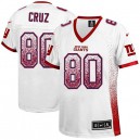 Women Nike New York Giants &80 Victor Cruz Elite White Drift Fashion NFL Jersey