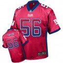 Men Nike New York Giants &56 Lawrence Taylor Elite Red Drift Fashion NFL Jersey