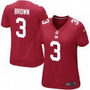 Women Nike New York Giants &3 Josh Brown Elite Red Alternate NFL Jersey