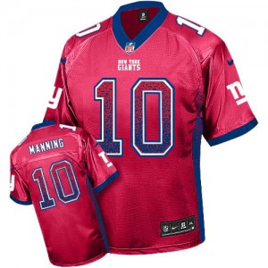 Hommes Nike New York Giants # 10 Eli Manning élite rouge dérivent Fashion NFL Maillot Magasin