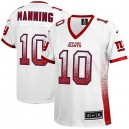 Women Nike New York Giants &10 Eli Manning Elite White Drift Fashion NFL Jersey