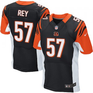 Hommes Nike Cincinnati Bengals # 57 Vincent Rey Élite Noir couleur NFL maillot de Team