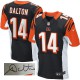 Men Nike Cincinnati Bengals &14 Andy Dalton Elite Black Team Color Autographed NFL Jersey
