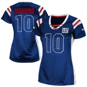 Femmes Nike New York Giants # 10 Eli Manning élite bleu Royal lui projet Shimmer NFL Maillot Magasin Femmes Nike New York Giants # 10 Eli Manning élite bleu Royal lui projet Shimmer NFL Maillot Magasin