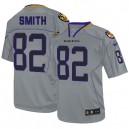Youth Nike Baltimore Ravens &82 Torrey Smith Elite Lights Out Grey NFL Jersey