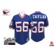 Mitchell and Ness New York Giants &56 Lawrence Taylor Blue Authentic Throwback Autographed NFL Jersey