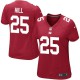 Women Nike New York Giants &25 Will Hill Elite Red Alternate NFL Jersey