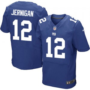 Hommes Nike New York Giants # 12 Jerrel Jernigan élite bleu Royal équipe NFL Maillot Magasin de couleur
