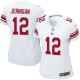 Women Nike New York Giants &12 Jerrel Jernigan Elite White NFL Jersey
