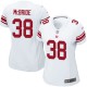 Women Nike New York Giants &38 Trumaine McBride Elite White NFL Jersey
