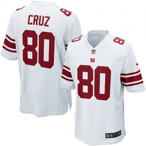 Giants de New York Nike jeunesse # 80 Victor Cruz Élite blanc NFL Maillot Magasin