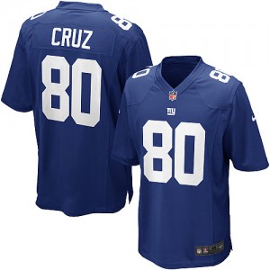 Giants de New York Nike jeunesse # 80 Victor Cruz Élite bleu Royal équipe NFL Maillot Magasin de couleur
