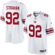 Youth Nike New York Giants &92 Michael Strahan Elite White NFL Jersey