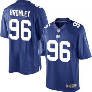Giants de New York Nike jeunesse # 96 Jay Bromley Élite bleu Royal équipe NFL Maillot Magasin de couleur