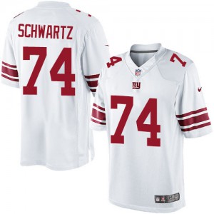 Giants de New York Nike jeunesse # 74 Geoff Schwartz Élite blanc NFL Maillot Magasin