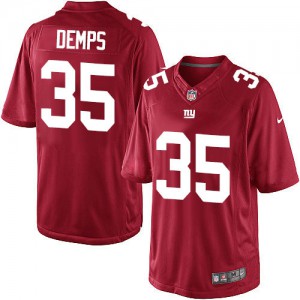 Giants de New York Nike jeunesse # 35 Quintin Demps élite rouge alternent NFL Maillot Magasin