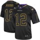Men Nike Baltimore Ravens &12 Jacoby Jones Elite Lights Out Black NFL Jersey