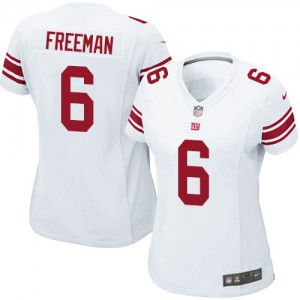 Femmes Nike New York Giants # 6 Josh Freeman Élite blanc NFL Maillot Magasin
