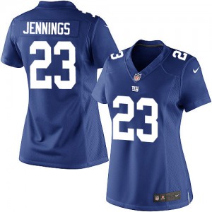 Femmes Nike New York Giants # 23 Rashad Jennings élite bleu Royal équipe NFL Maillot Magasin de couleur