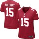 Women Nike New York Giants &15 Trindon Holliday Elite Red Alternate NFL Jersey