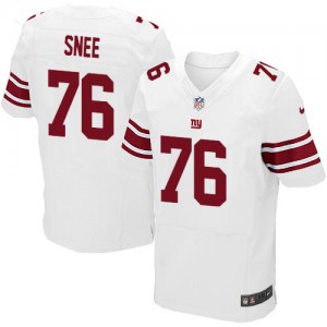 Hommes Nike New York Giants # 76 Chris Snee Élite blanc NFL Maillot Magasin