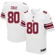 Men Nike New York Giants &80 Victor Cruz Elite White NFL Jersey