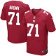 Men Nike New York Giants &71 Charles Brown Elite Red Alternate NFL Jersey