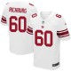 Men Nike New York Giants &60 Weston Richburg Elite White NFL Jersey
