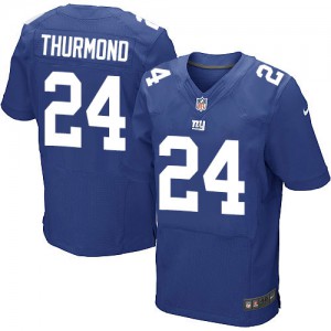 Hommes Nike New York Giants # 24 Walter Thurmond Élite bleu Royal équipe NFL Maillot Magasin de couleur