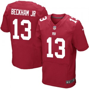 Hommes Nike New York Giants # 13 Odell Beckham Jr élite rouge alternent NFL Maillot Magasin