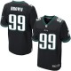 Men Nike Philadelphia Eagles &99 Jerome Brown Elite Black Alternate NFL Jersey