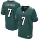 Men Nike Philadelphia Eagles &7 Ron Jaworski Elite Midnight Green Team Color NFL Jersey