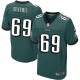 Eagles de Philadelphie Hommes Nike # 69 Evan Mathis Élite minuit vert couleur NFL maillot de Team