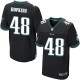 Men Nike Philadelphia Eagles &48 Wes Hopkins Elite Black Alternate NFL Jersey