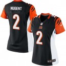 Women Nike Cincinnati Bengals &2 Mike Nugent Elite Black Team Color NFL Jersey