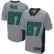 Men Nike Philadelphia Eagles &87 Brent Celek Elite Grey Shadow NFL Jersey