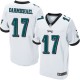 Men Nike Philadelphia Eagles &17 Harold Carmichael Elite White NFL Jersey