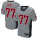 Men Nike San Francisco 49ers &77 Mike Iupati Elite Grey Shadow NFL Jersey