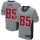 Men Nike San Francisco 49ers &85 Vernon Davis Elite Grey Shadow NFL Jersey