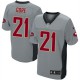 Men Nike San Francisco 49ers &21 Frank Gore Elite Grey Shadow NFL Jersey