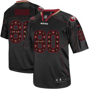 Hommes Nike San Francisco 49ers # 80 Jerry Rice élite nouveau Lights Out noir NFL Maillot Magasin Hommes Nike San Francisco 49ers # 80 Jerry Rice élite nouveau Lights Out noir NFL Maillot Magasin