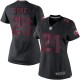 Women Nike San Francisco 49ers &21 Frank Gore Elite Black Impact NFL Jersey