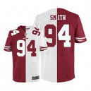 Men Nike San Francisco 49ers &94 Justin Smith Elite Team/Road Two Tone NFL Jersey