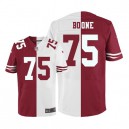 Men Nike San Francisco 49ers &75 Alex Boone Elite Team/Road Two Tone NFL Jersey
