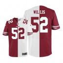 Men Nike San Francisco 49ers &52 Patrick Willis Elite Team/Road Two Tone NFL Jersey