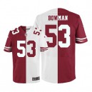 Men Nike San Francisco 49ers &53 NaVorro Bowman Elite Team/Road Two Tone NFL Jersey