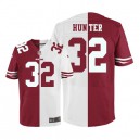 Men Nike San Francisco 49ers &32 Kendall Hunter Elite Team/Road Two Tone NFL Jersey