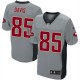Youth Nike San Francisco 49ers &85 Vernon Davis Elite Grey Shadow NFL Jersey