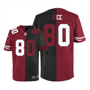 Hommes Nike San Francisco 49ers # 80 Jerry Rice élite Team/remplaçant deux tonnes NFL Maillot Magasin Hommes Nike San Francisco 49ers # 80 Jerry Rice élite Team/remplaçant deux tonnes NFL Maillot Magasin