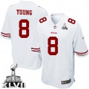 Youth Nike San Francisco 49ers &8 Steve Young Elite White Super Bowl XLVII NFL Jersey